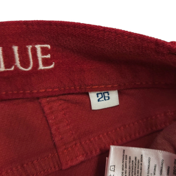 NWT Daily Blue Manya Organic Cotton Velveteen Denim Jeans Sz. 26 Swing [Ruby] - Picture 7 of 12